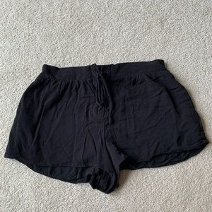 Black Flowy Shorts